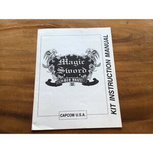 Vintage ORIGINAL Magic Sword Heroic Fantasy Kit Instruction Manual  See Pictures